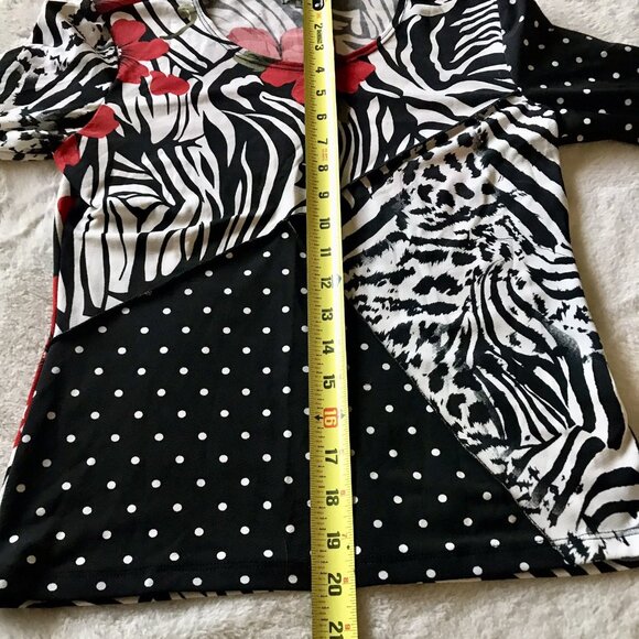 Vintage Caia Y2K 90s Floral Patchwork Polka Dot Woman’s Size Small‎ Retro - Picture 4 of 5